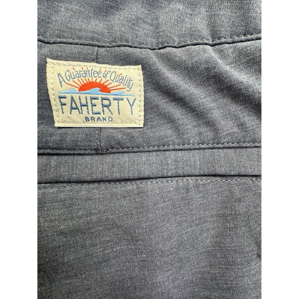 Faherty All Day Shorts Mens 31 Charcoal Gray Heather Hybrid Stretch athletic